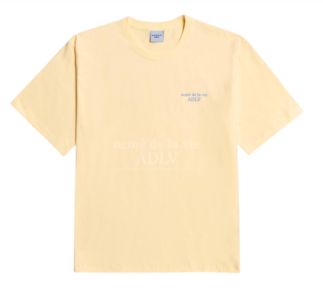 ADLV Basic Coloured T-Shirt Yellow Front - EXIT Streetwear